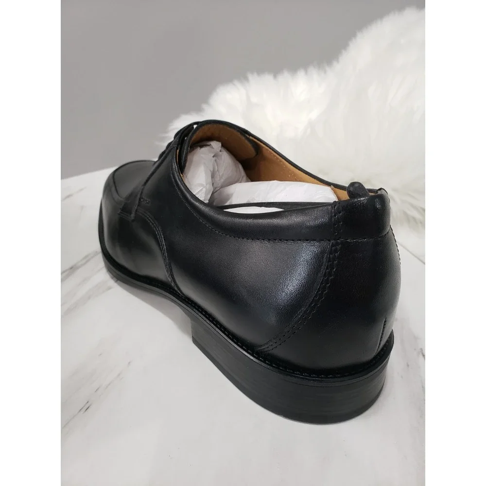 NEW NO BOX Sz 12.5 (46) GEOX Respira Federico Y Smooth Men's Dress‎ Shoes Black
